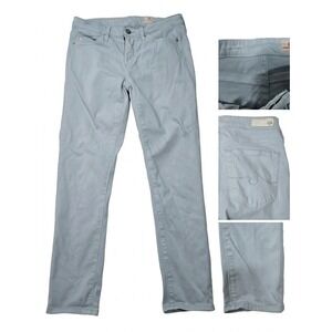 AG Adriano Goldschmied Prima‎ Crop Cigarette Jeans 24R Baby Blue Pastel Stretch
